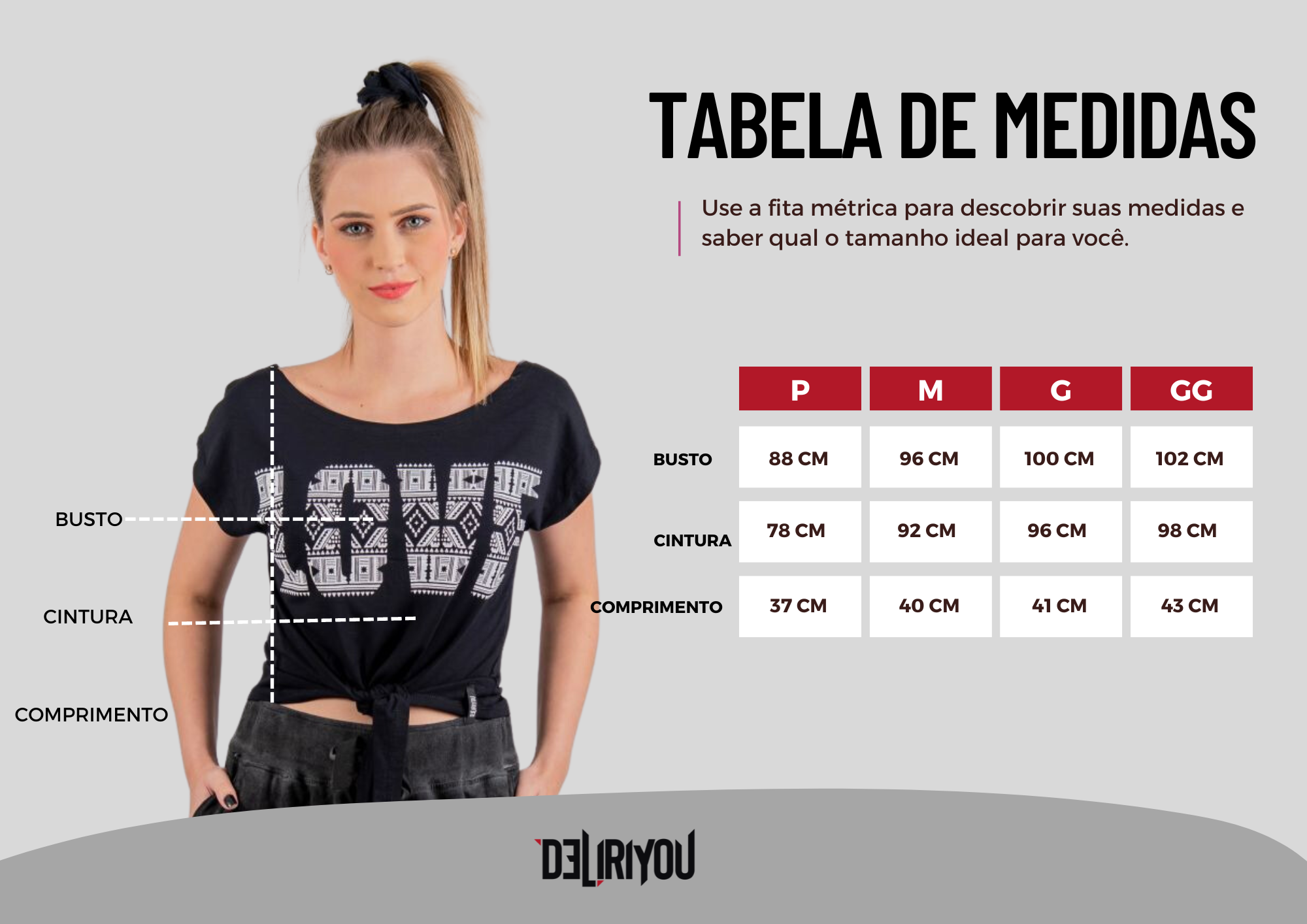 Tabela de medidas