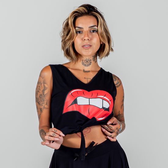 Regata Bite Lips Nozinho