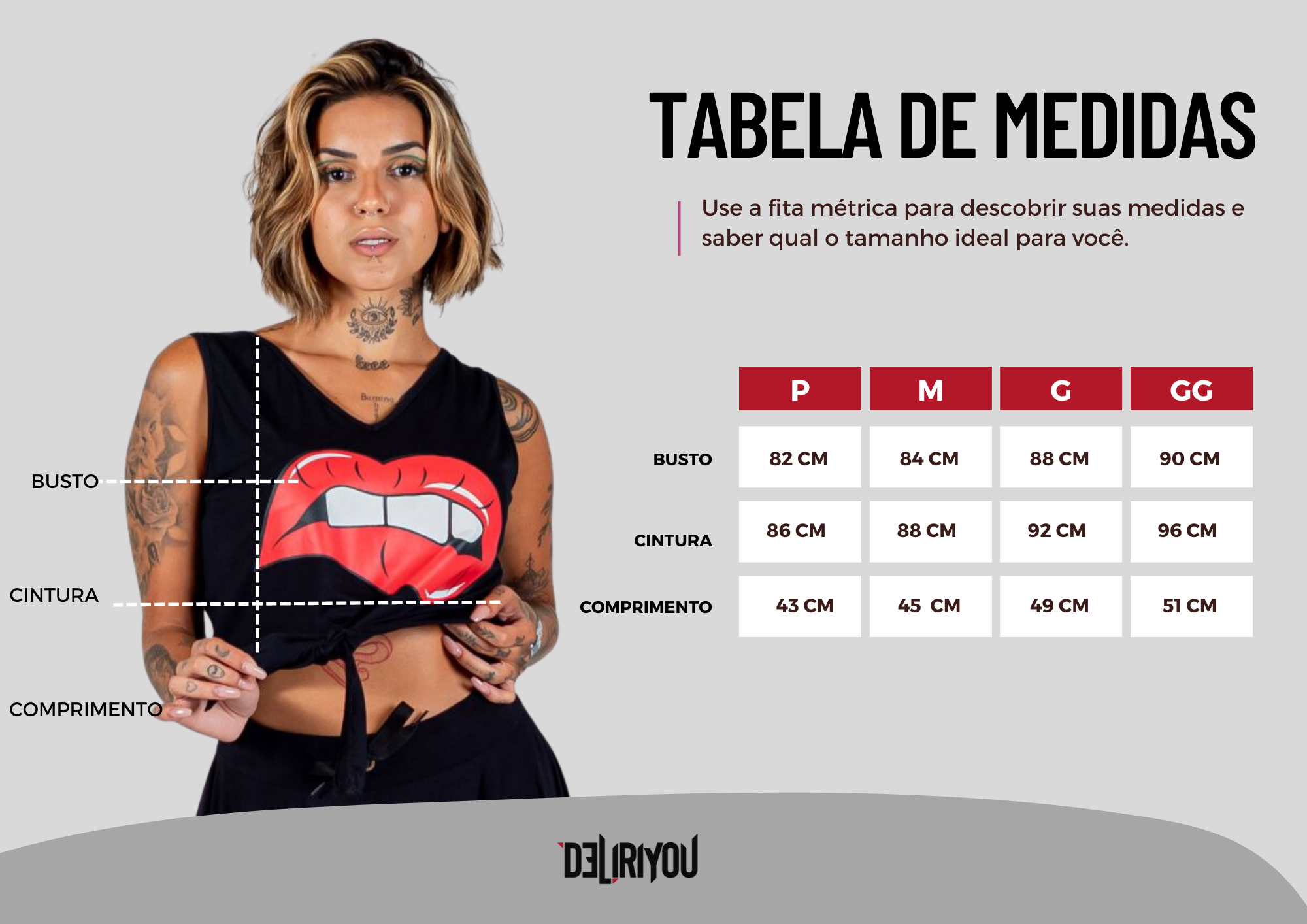 Tabela de medidas