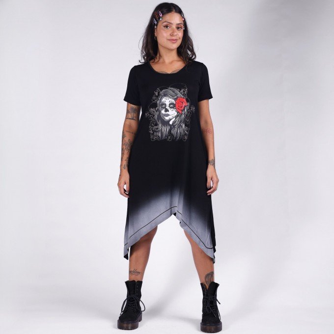 Vestido Caveira Catrina