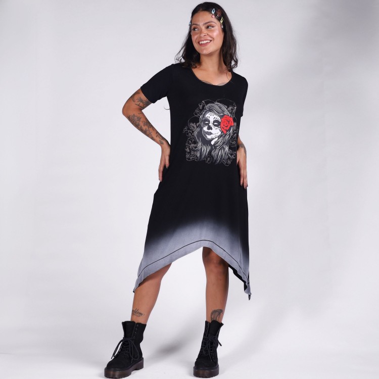 Vestido Caveira Catrina