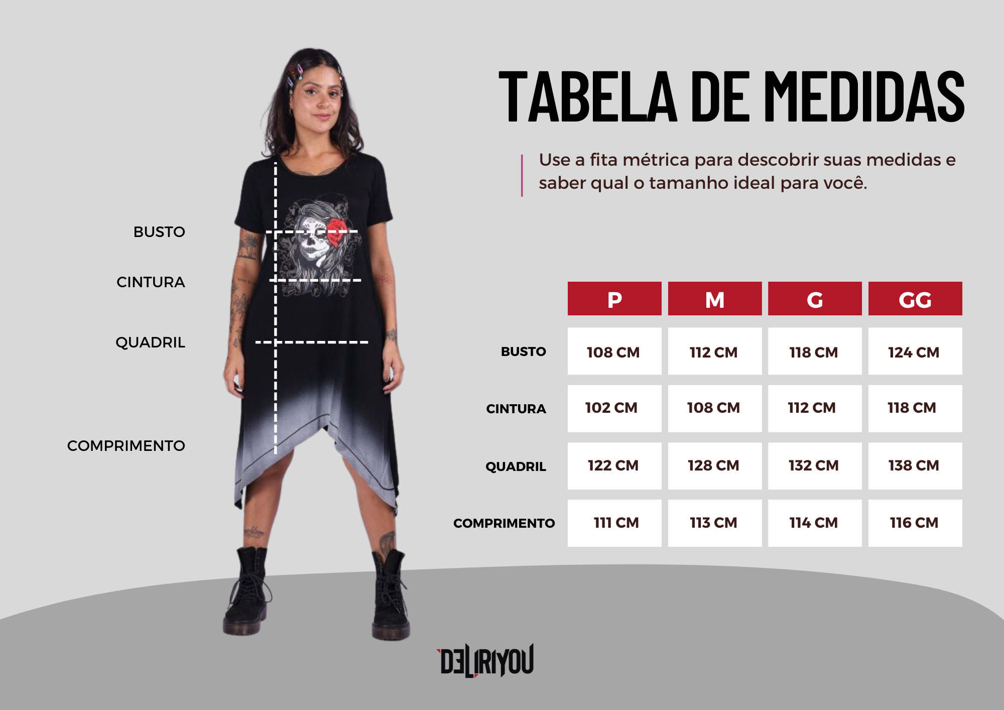 Tabela de medidas