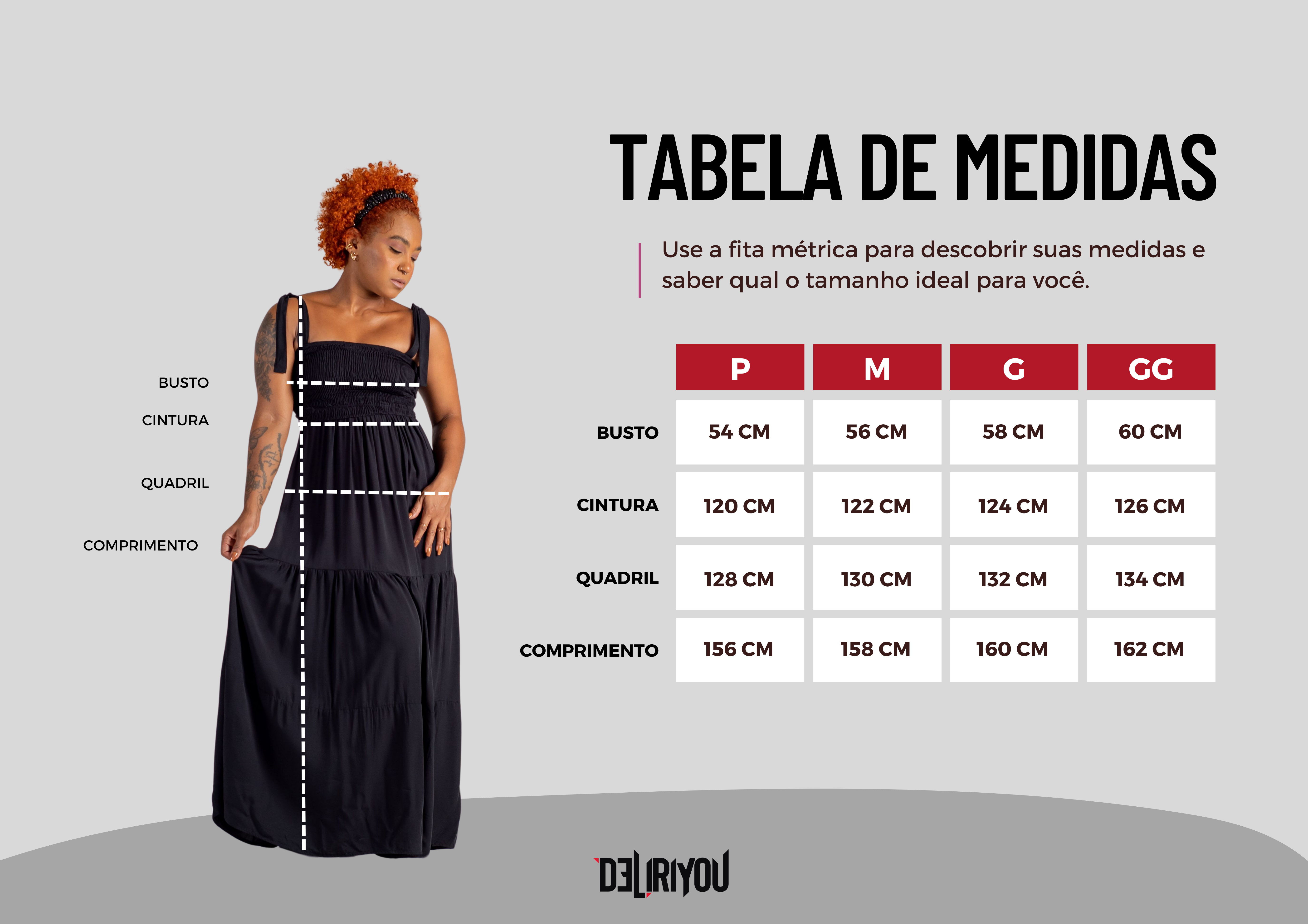 Tabela de medidas