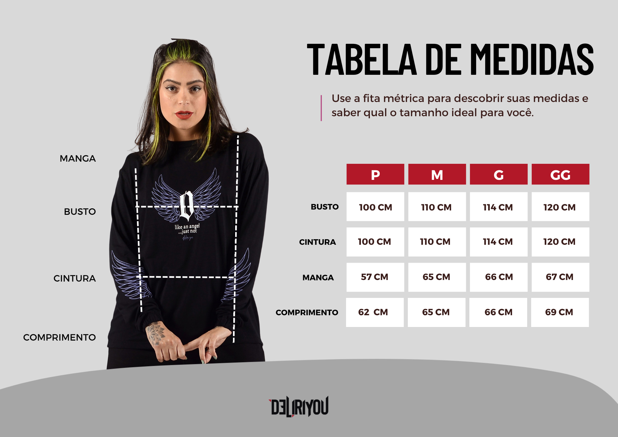 Tabela de medidas