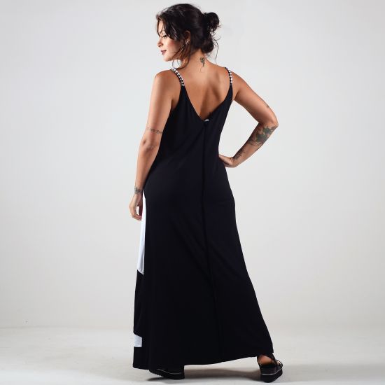 Vestido P&B Espiral