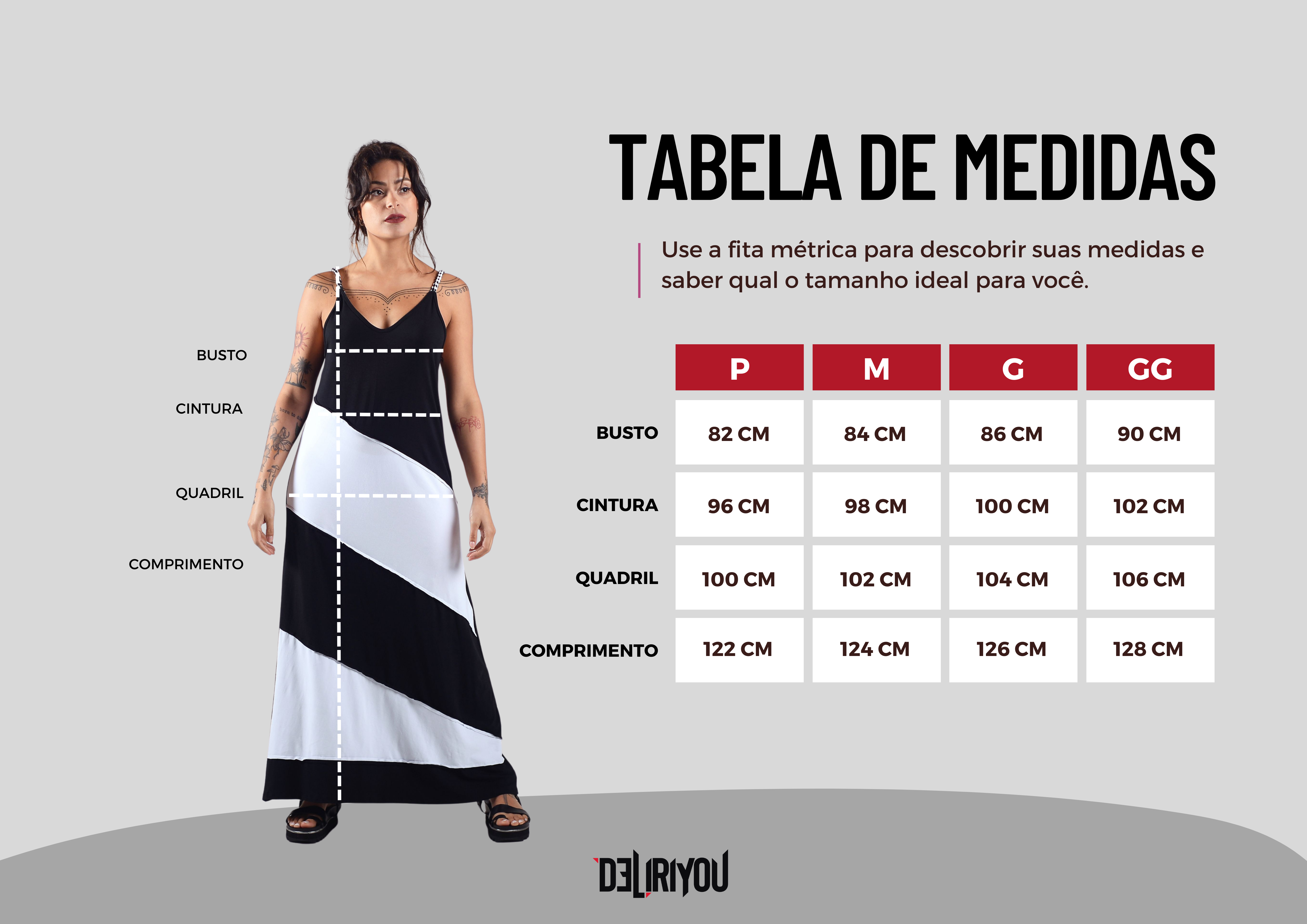 Tabela de medidas