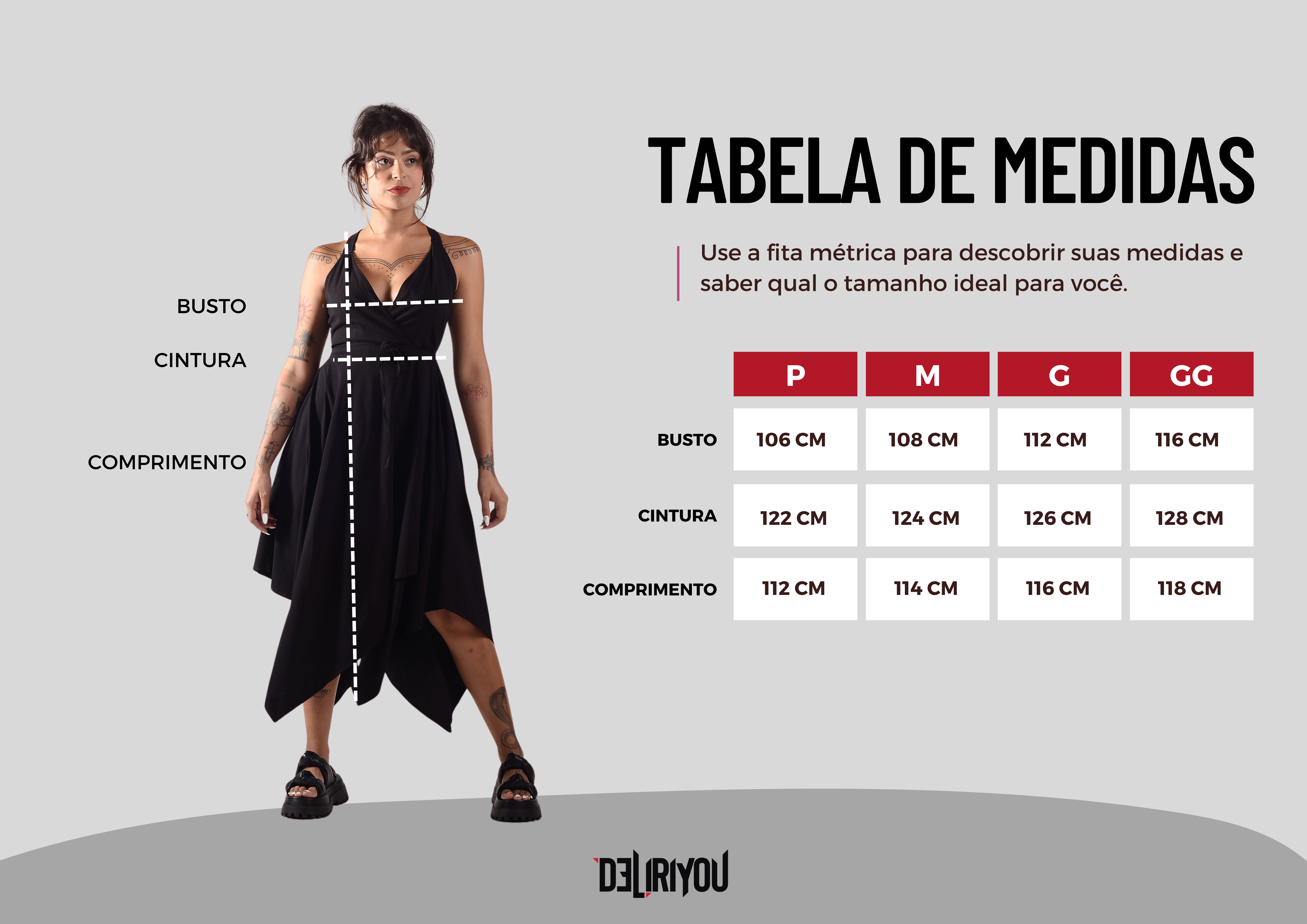 Tabela de medidas