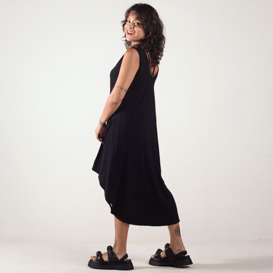 Vestido Liso Mullet