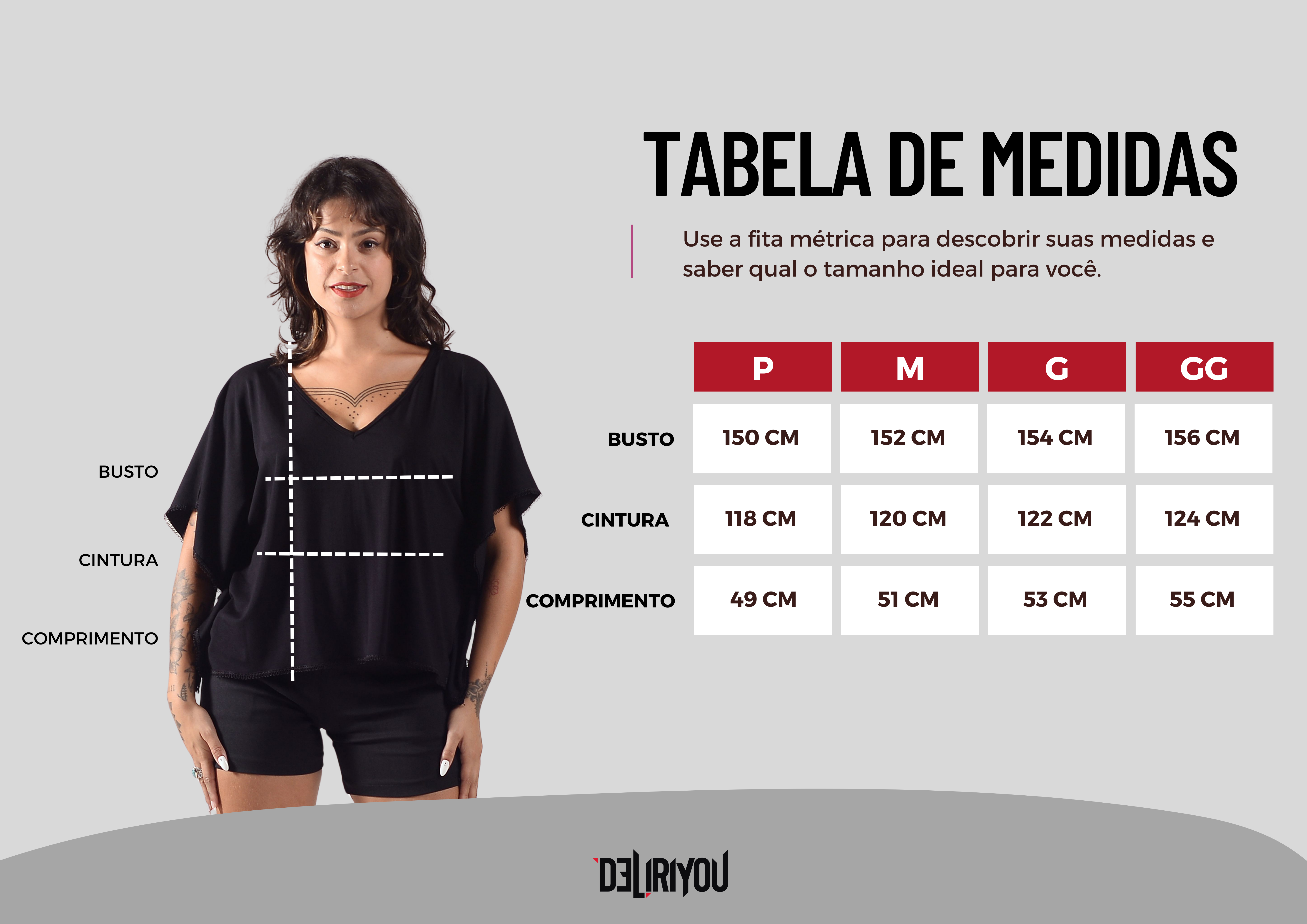 Tabela de medidas