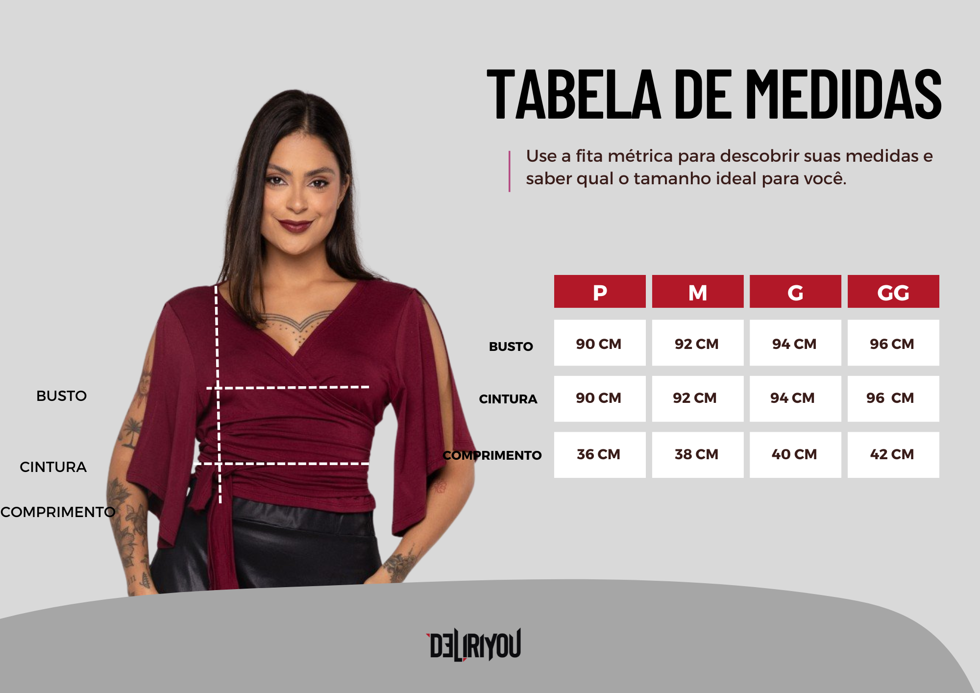 Tabela de medidas