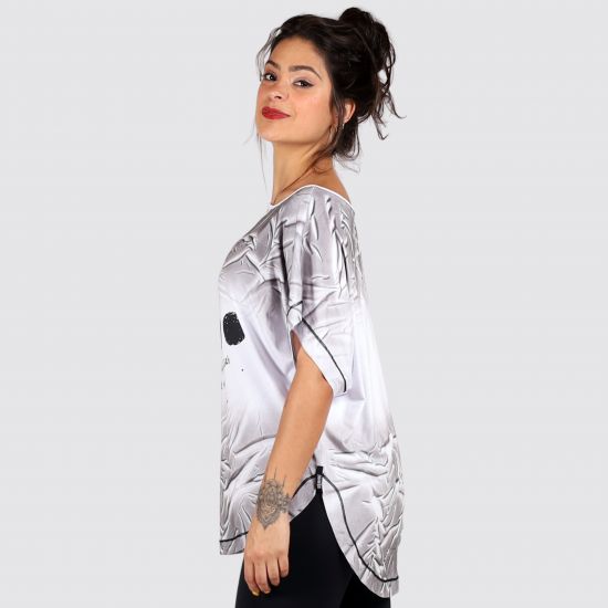Blusa Marmorizada Fases Da Lua