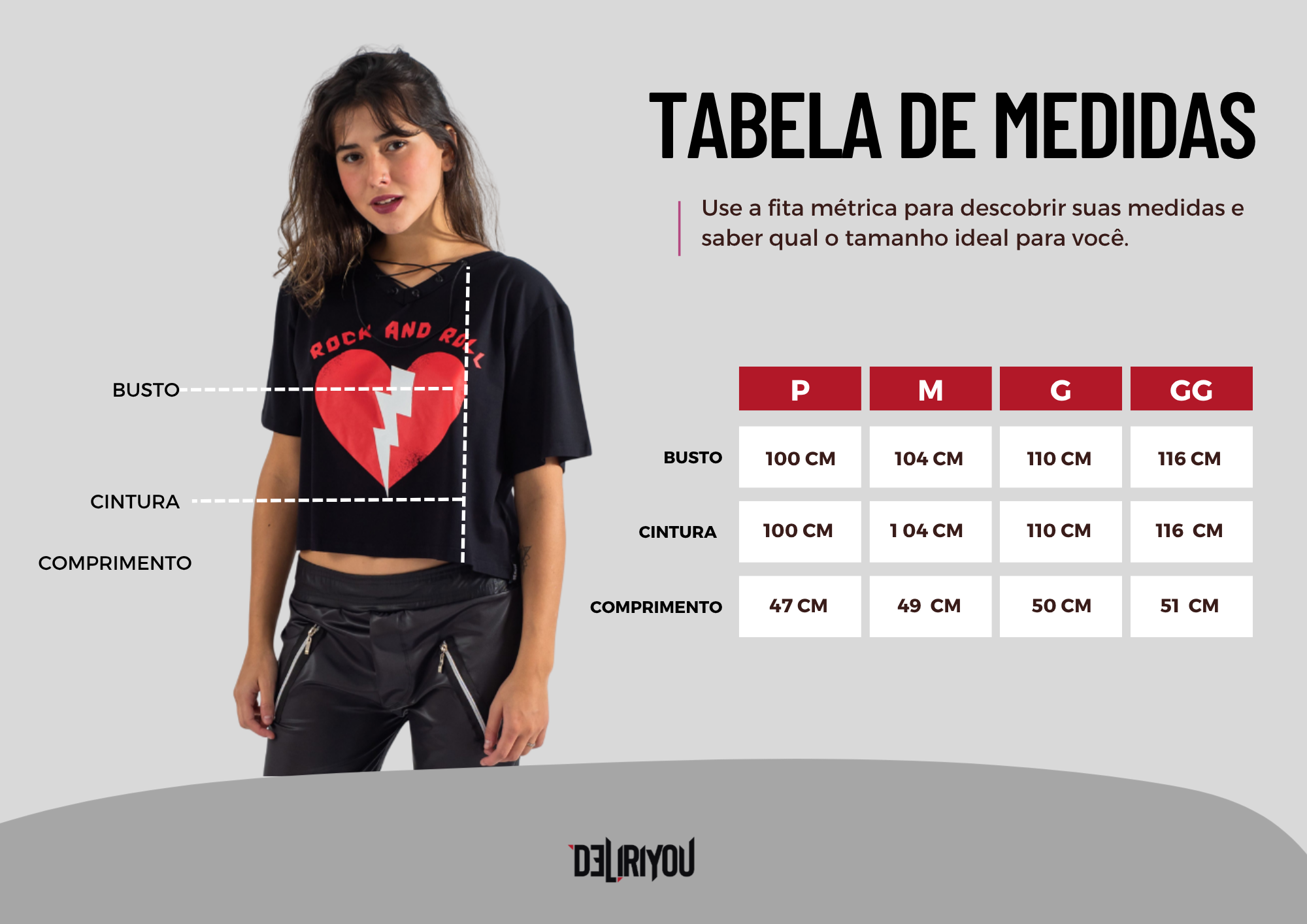 Tabela de medidas