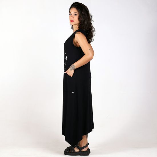 Vestido Místico Gola V Longuete
