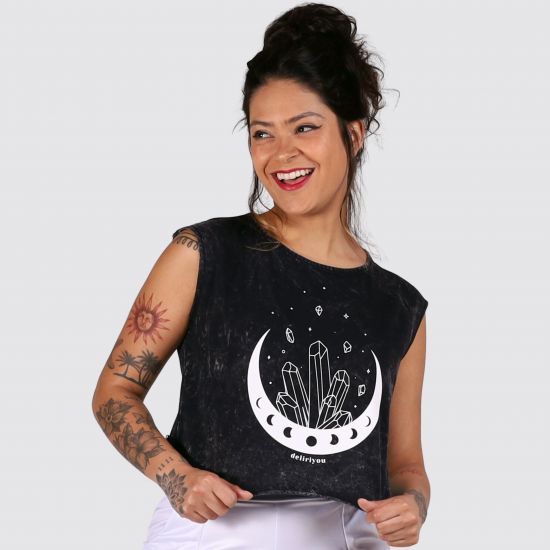 Blusa Lua E Cristais Estonada