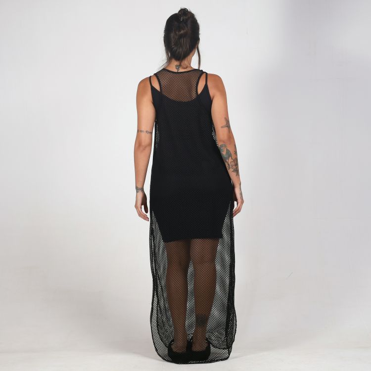 Vestido Regata Tela Transparência