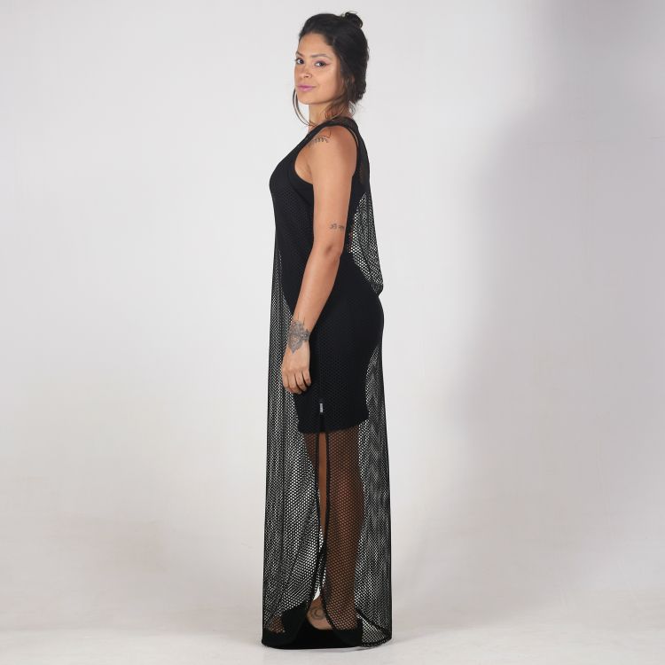 Vestido Regata Tela Transparência