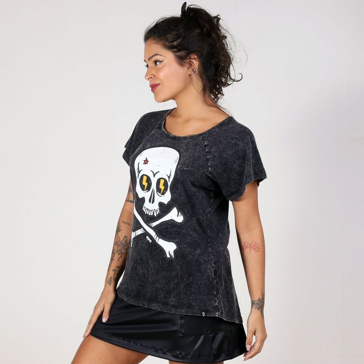 Blusa Estonada Skull Hardcore