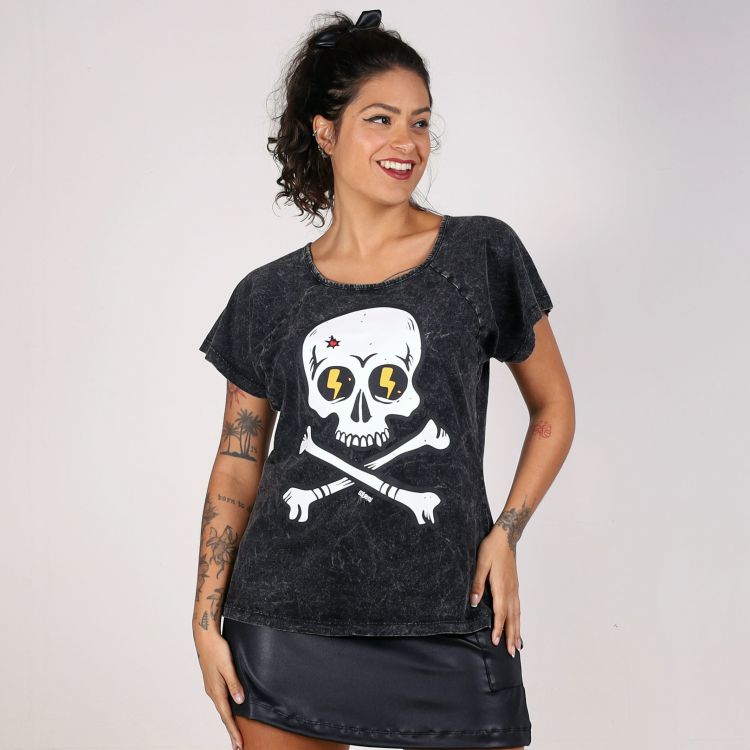 Blusa Estonada Skull Hardcore