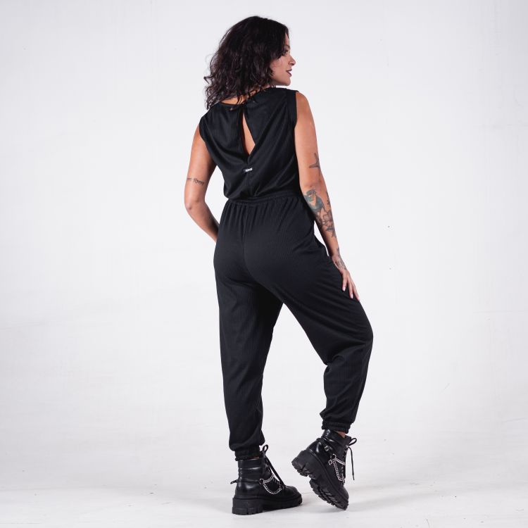 Macacão Regata Jogger Canelado Deliriyou