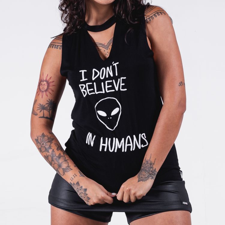 Blusa Choker I Don't Believe