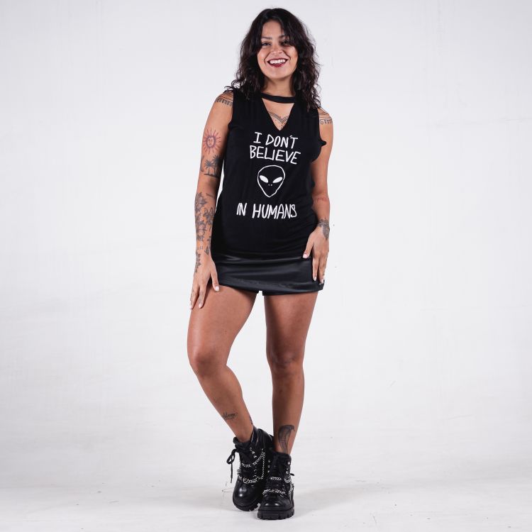 Blusa Choker I Don't Believe