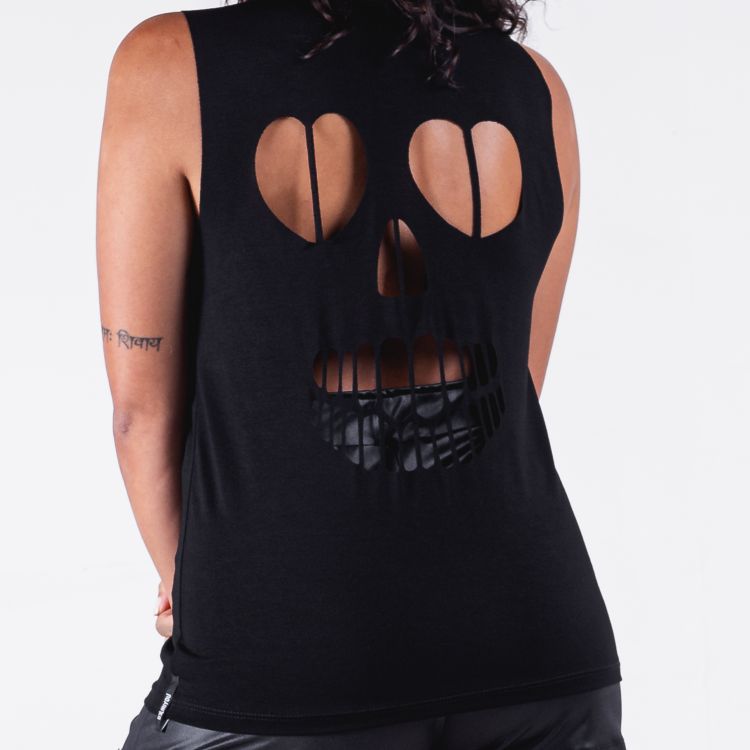 Blusa Choker Skull Star
