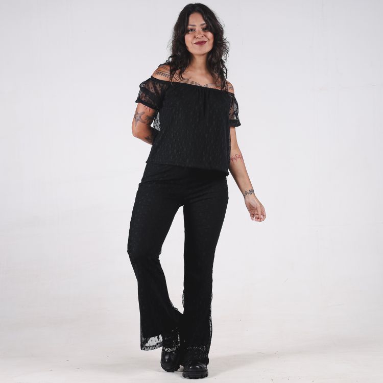 Blusa Ciganinha Tule Star