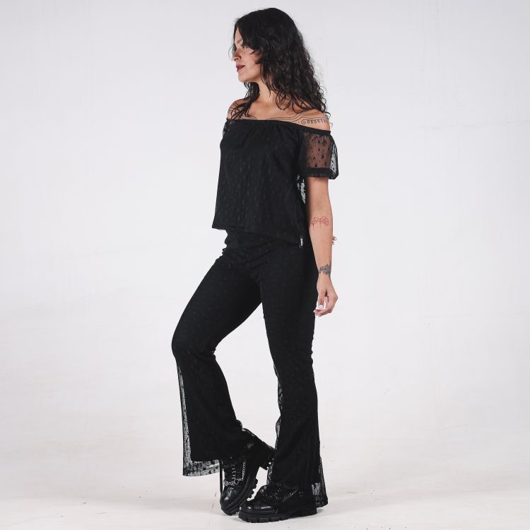 Blusa Ciganinha Tule Star