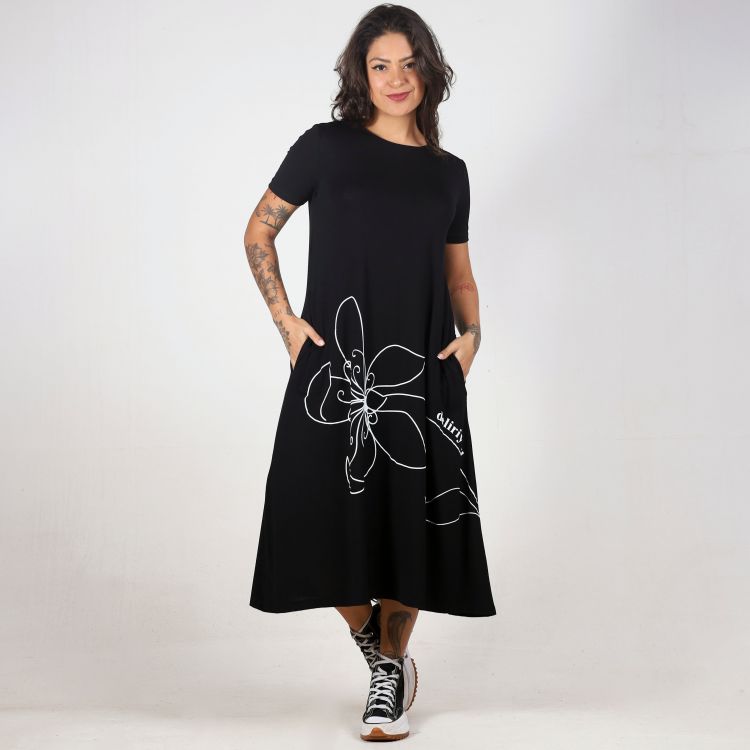 Vestido Amplo Flower