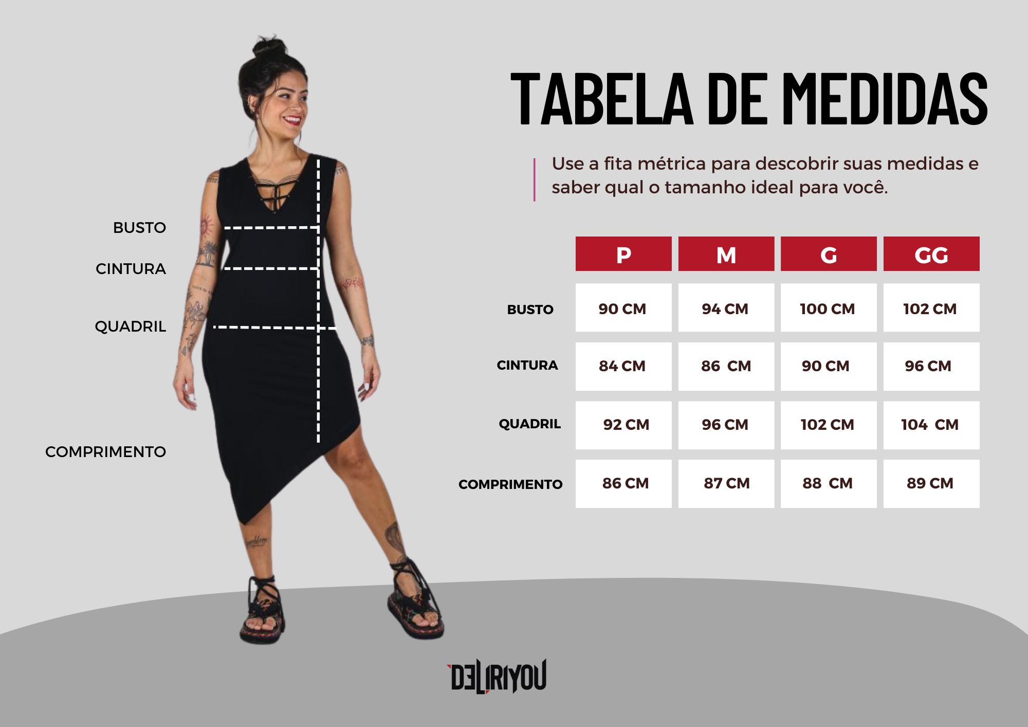 Tabela de medidas