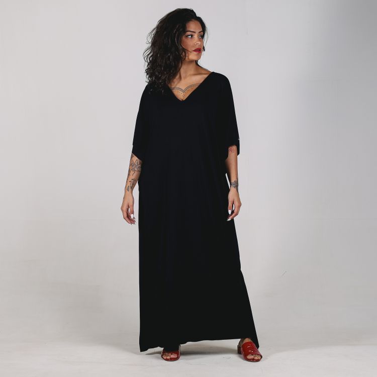 Vestido Kaftan Longo Black