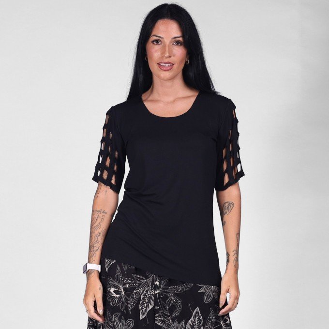 Blusa Grid Laser