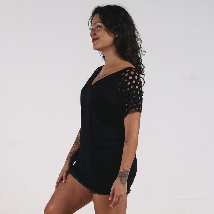 Blusa Max Grid Laser