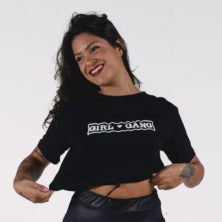 Blusa Cropped Girl Gang