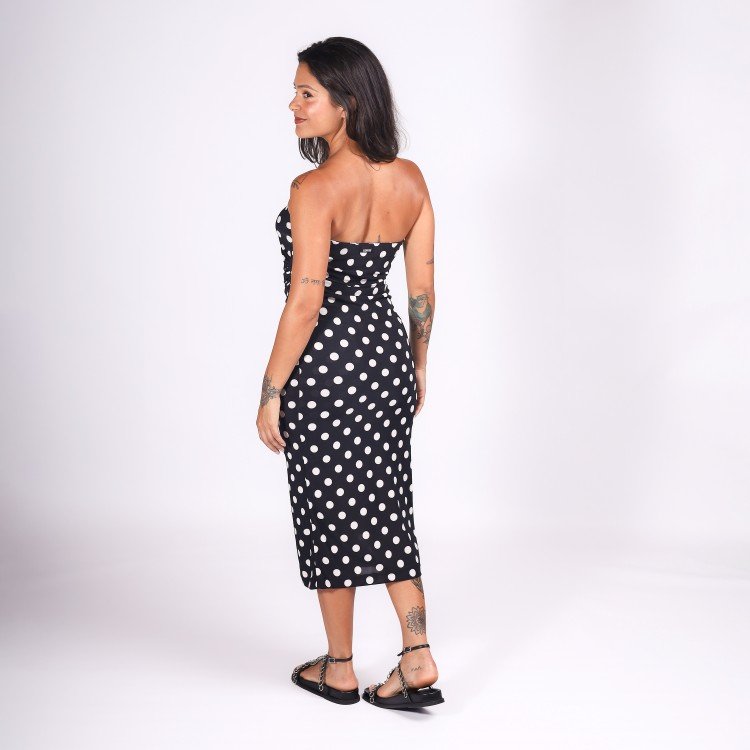 Vestido Reto Poá Deliriyou