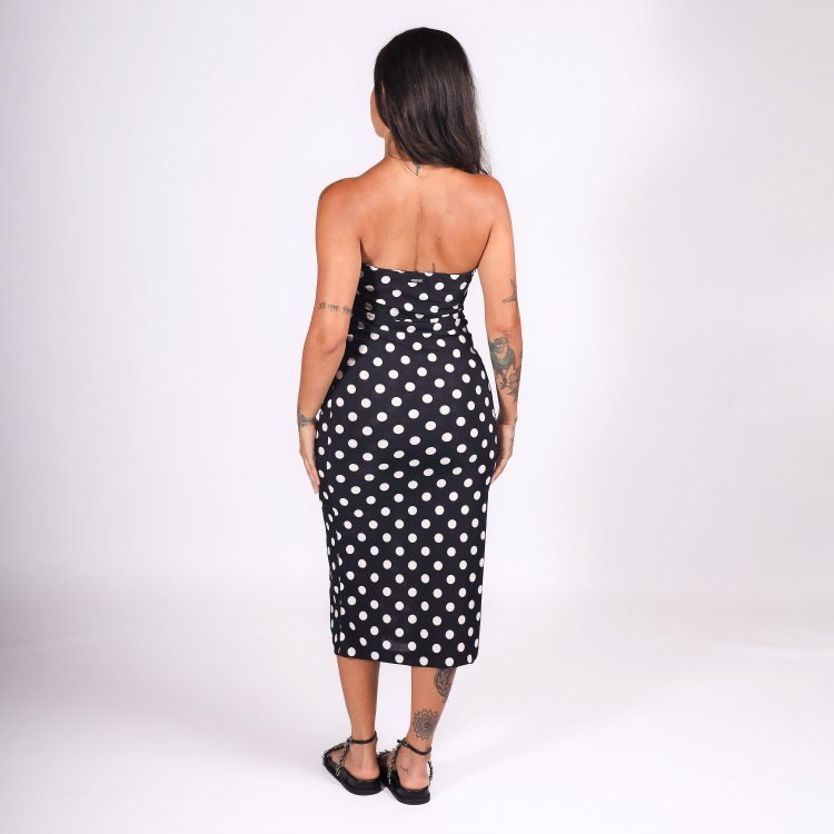 Vestido Reto Poá Deliriyou