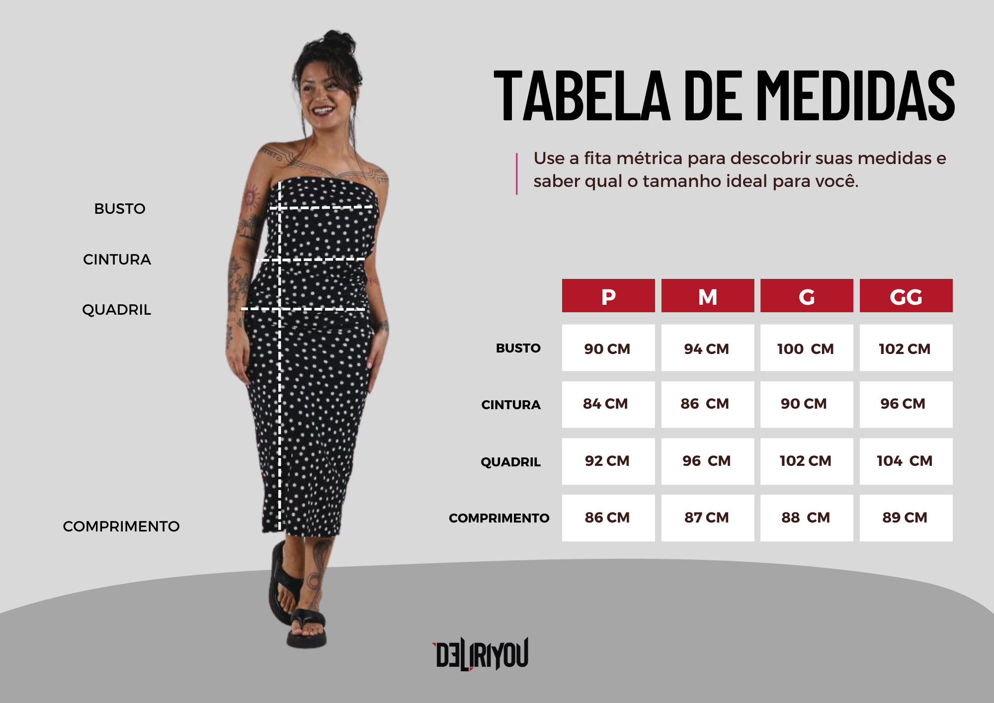 Tabela de medidas