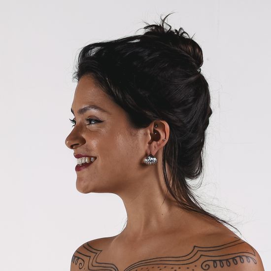 Brinco Concha Prata
