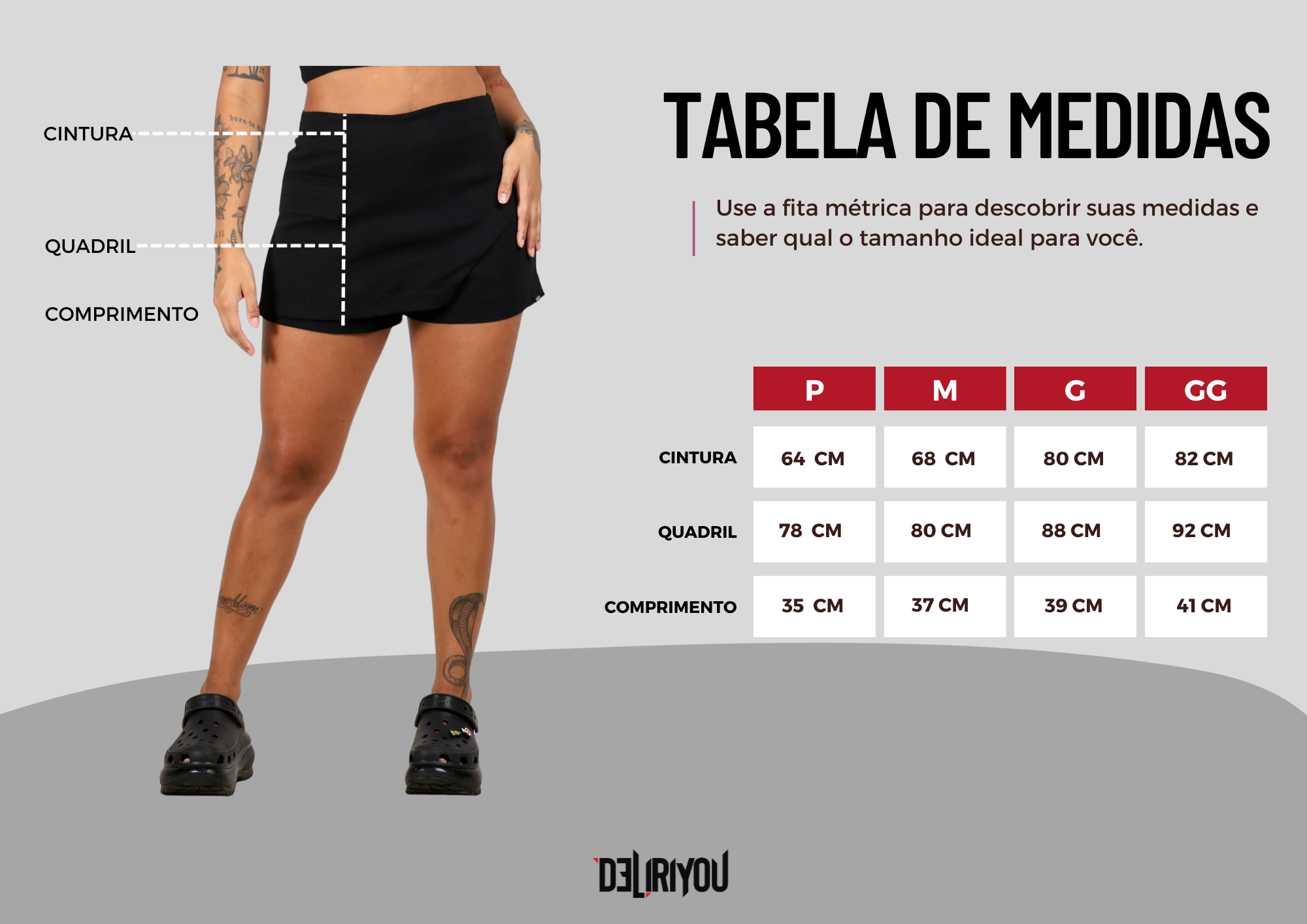 Tabela de medidas