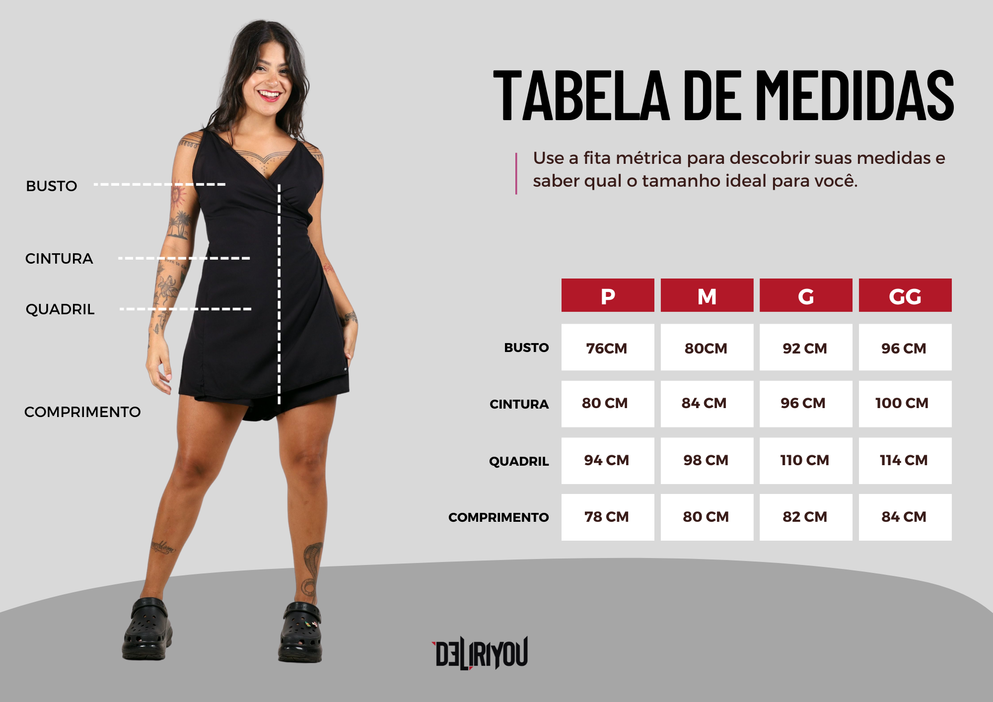 Tabela de medidas
