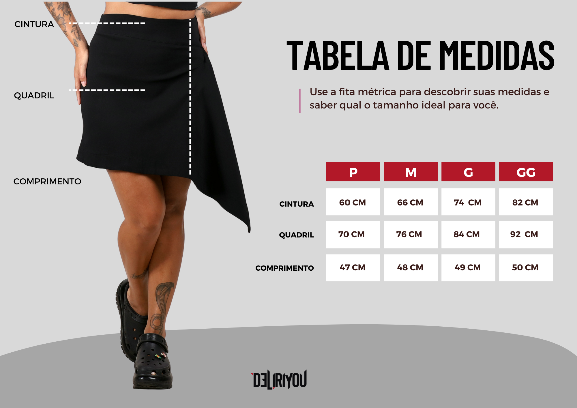 Tabela de medidas