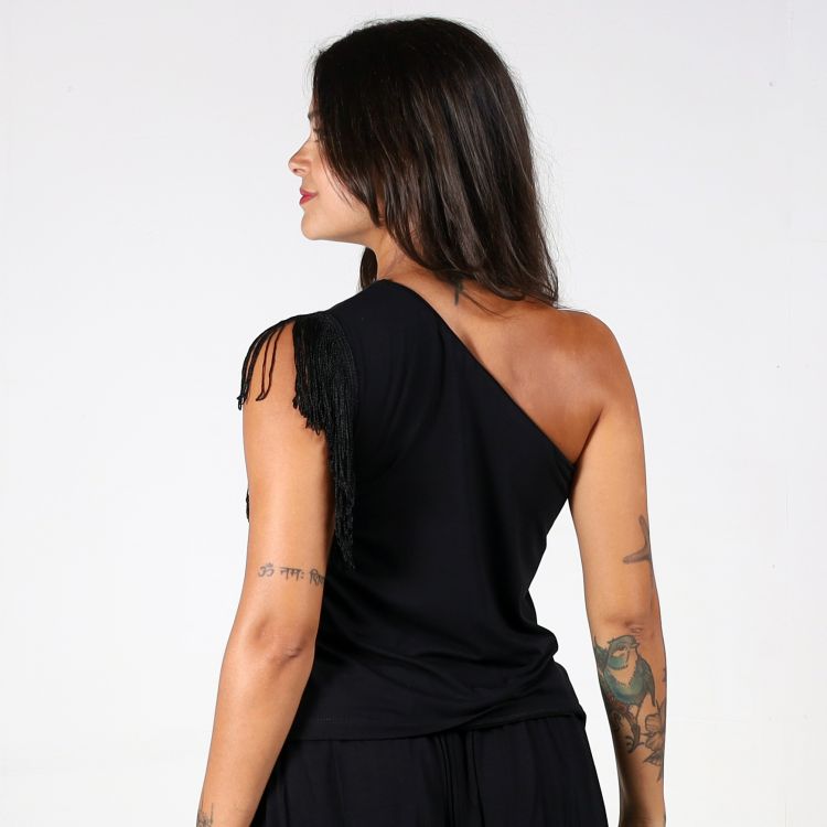 Blusa Ombro Único Franja