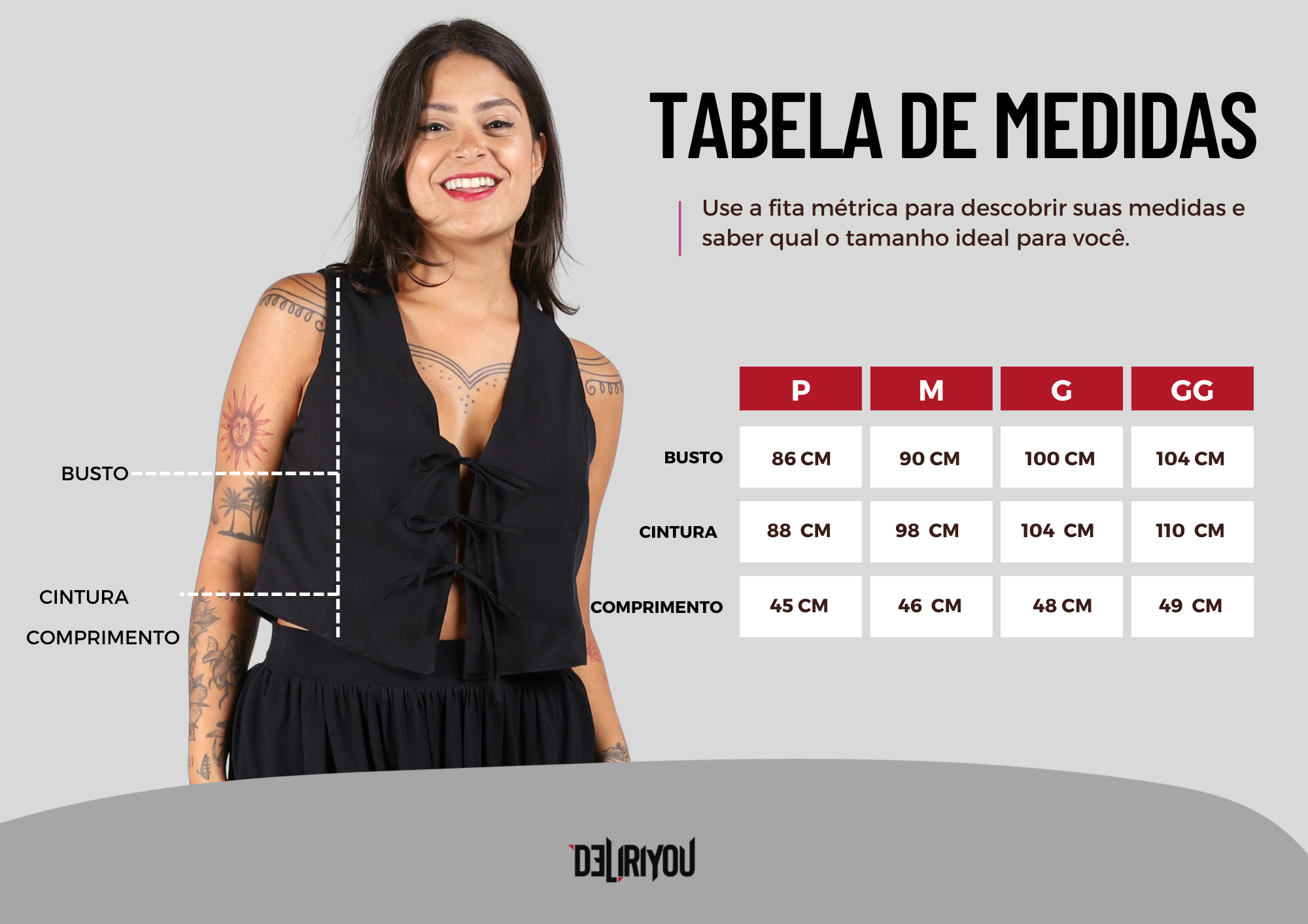 Tabela de medidas