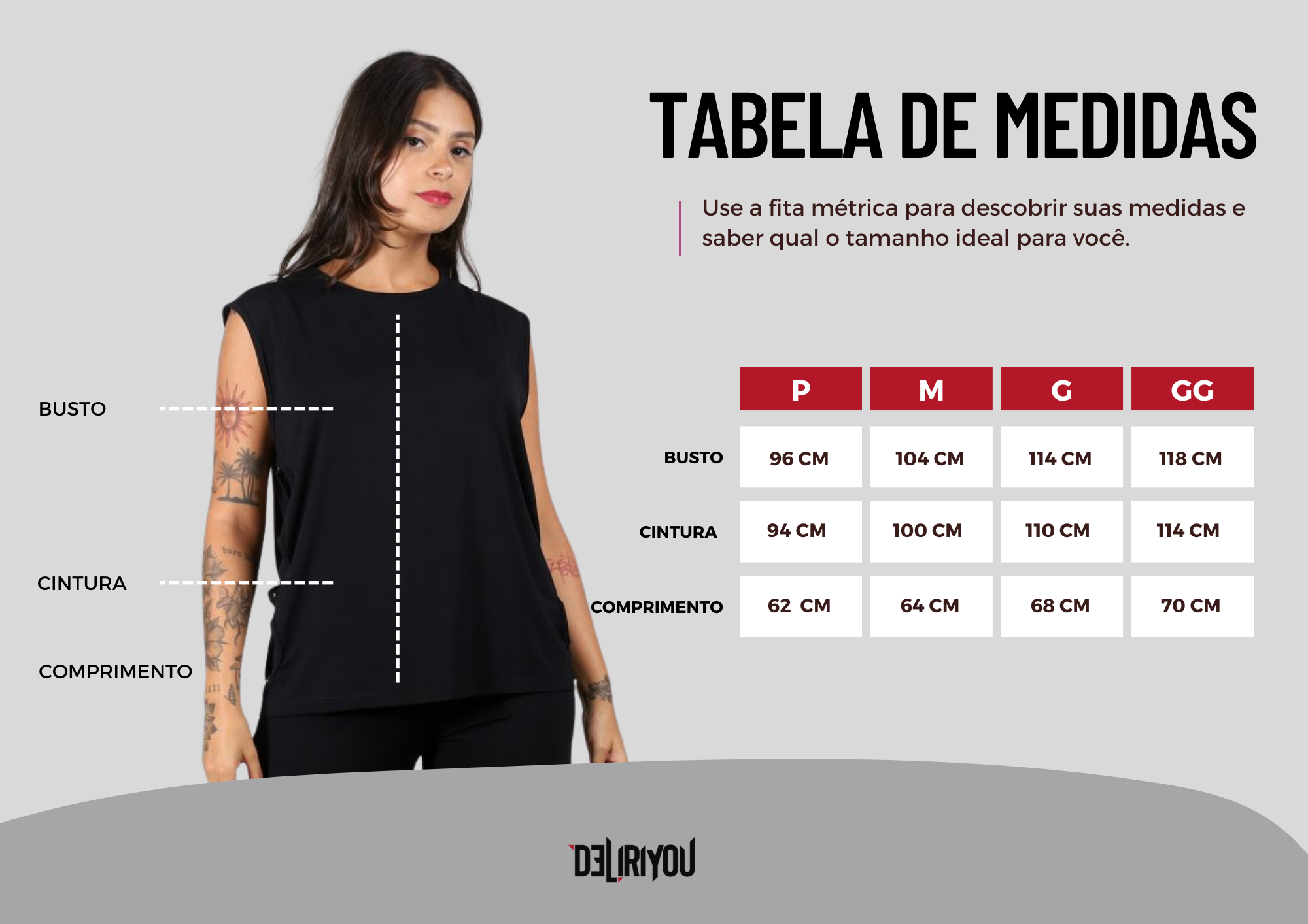 Tabela de medidas