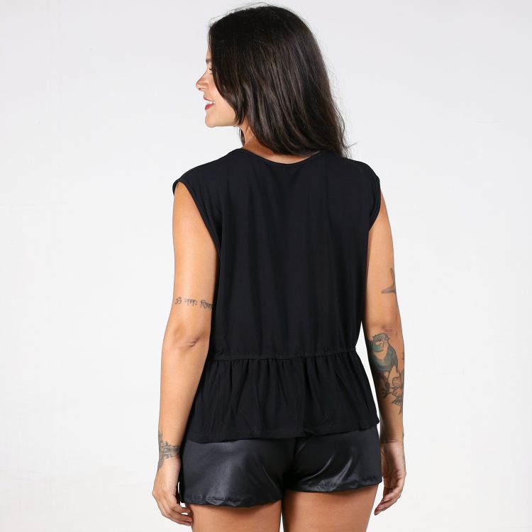 Blusa Regata Peplum Lashing
