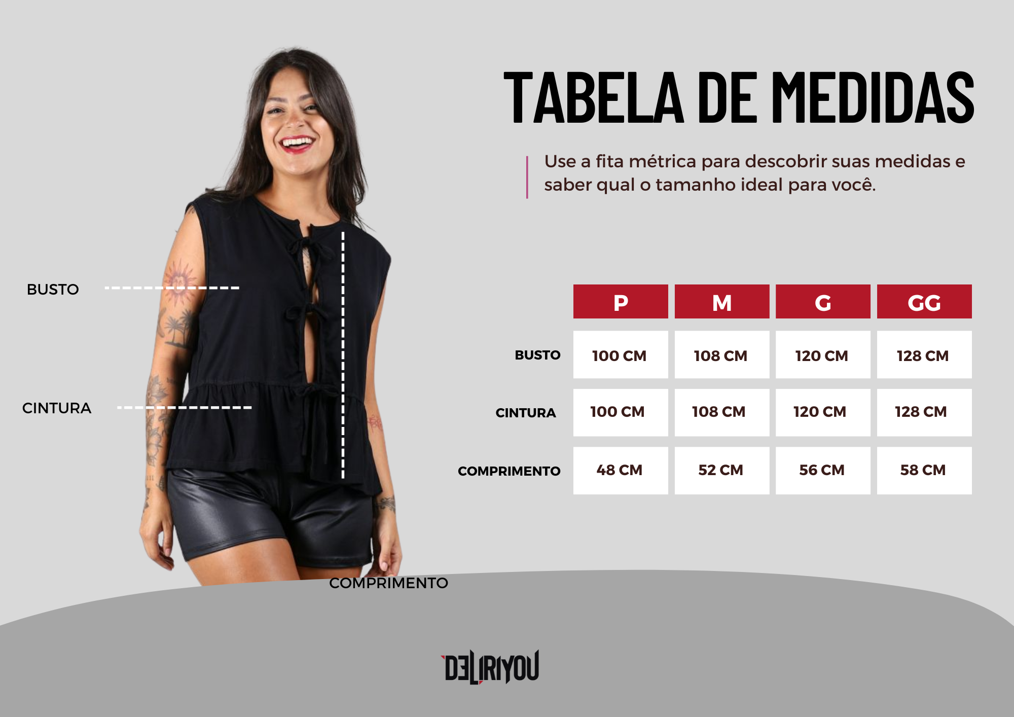Tabela de medidas