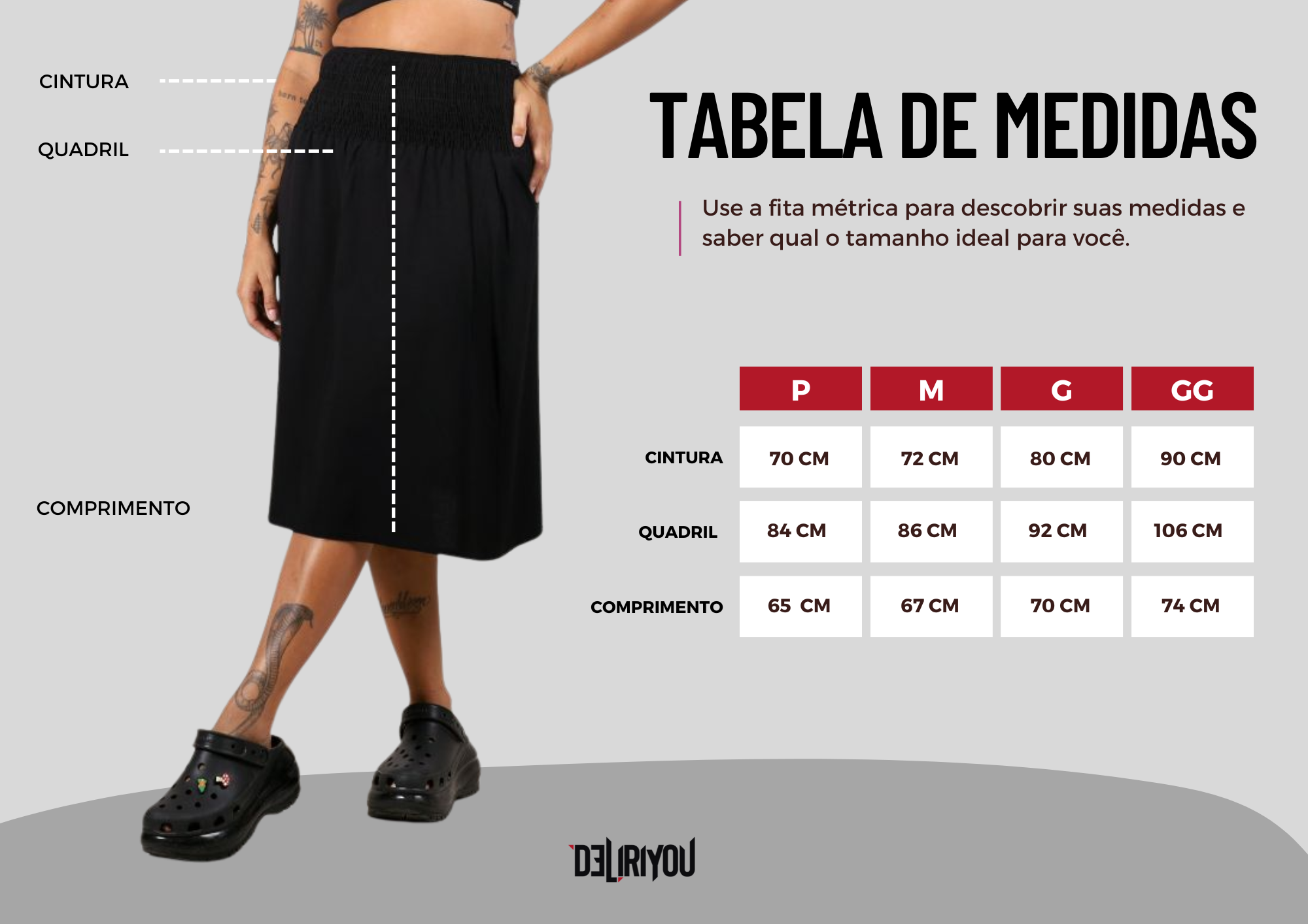 Tabela de medidas