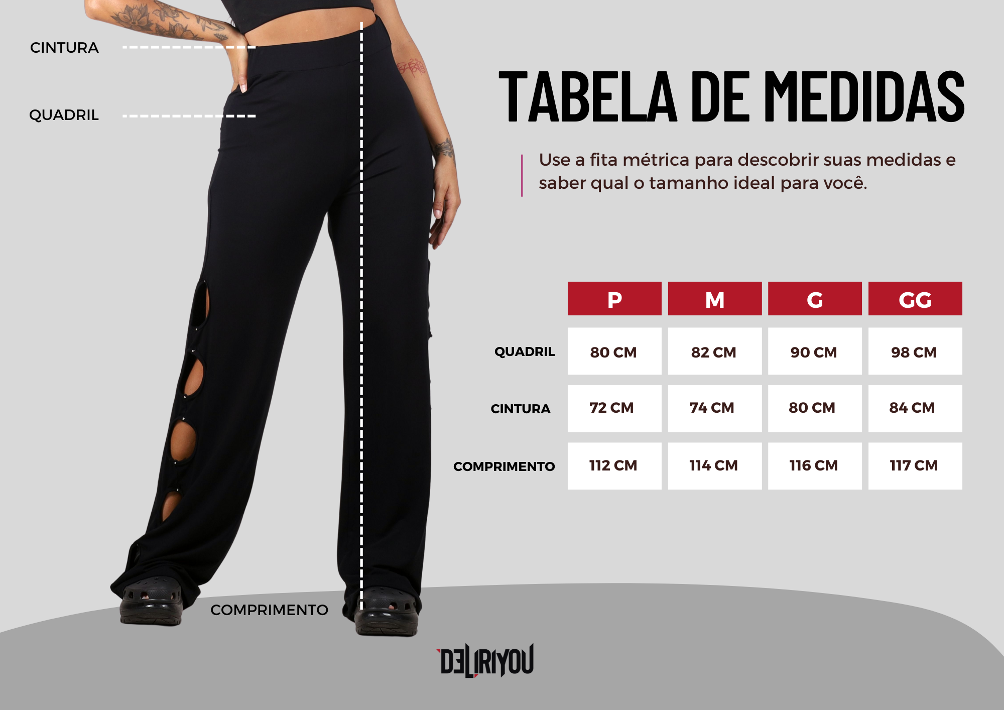 Tabela de medidas