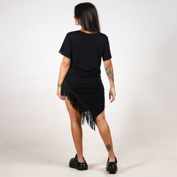 Blusa Max Cat Franja Cascata