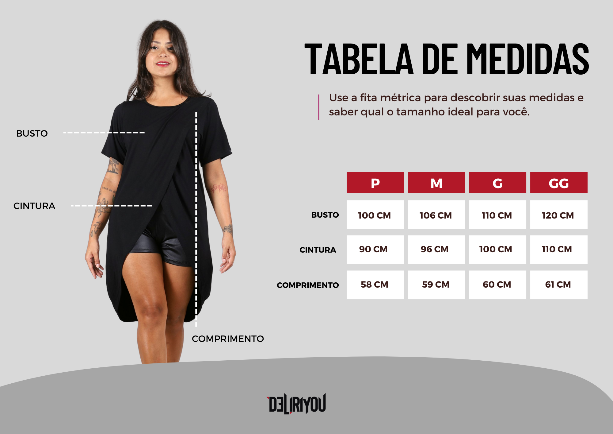 Tabela de medidas
